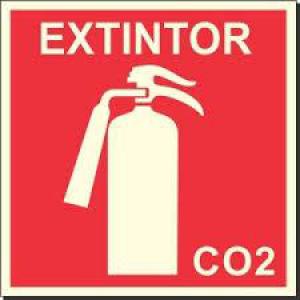 Placa de Extintor de CO2